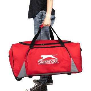 TORBA SPORTOWA PODRÓŻNA Z KÓŁKAMI CZERWONA SLAZENGER