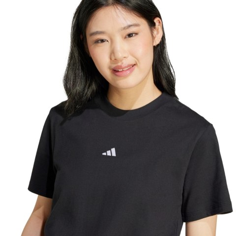 Koszulka damska adidas Essentials Small Logo Cotton czarna JC5943 2XL Adidas