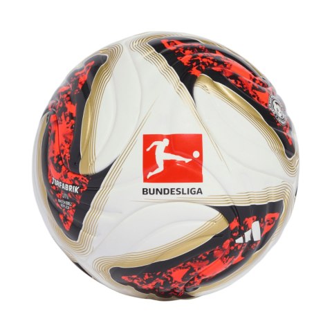Piłka nożna adidas Bundesliga 26/27 Torfabrik Mini biało-pomarańczowo-złota KG6039 1 Adidas