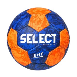 Piłka ręczna Select Attack TB v22 Official EHF niebiesko-pomarańczowa 210031 Select