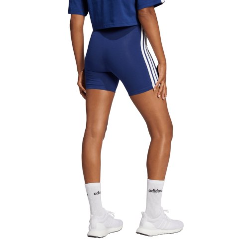 Spodenki damskie adidas Essentials 3-Stripes High Waisted Biker niebieskie JE1225 L Adidas