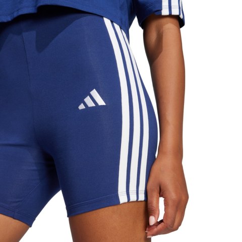 Spodenki damskie adidas Essentials 3-Stripes High Waisted Biker niebieskie JE1225 L Adidas