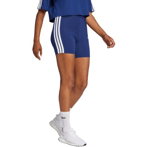 Spodenki damskie adidas Essentials 3-Stripes High Waisted Biker niebieskie JE1225 M Adidas
