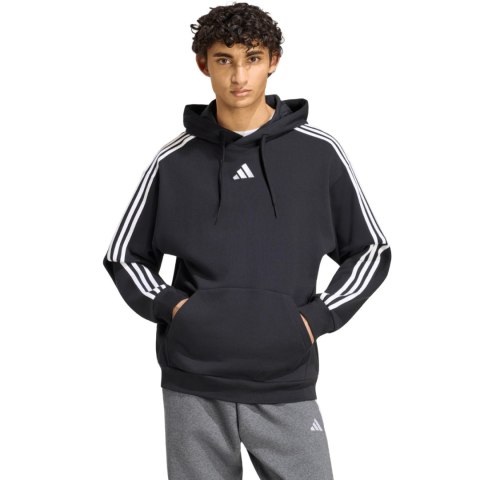 Bluza męska adidas Essentials 3-Stripes French Terry Hoodie czarna KY6605 XL Adidas