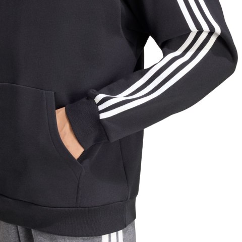 Bluza męska adidas Essentials 3-Stripes French Terry Hoodie czarna KY6605 L Adidas