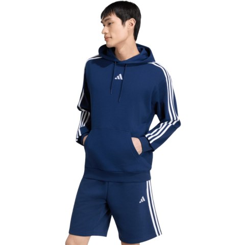 Bluza męska adidas Essentials 3-Stripes French Terry Hoodie granatowa KY4203 L Adidas