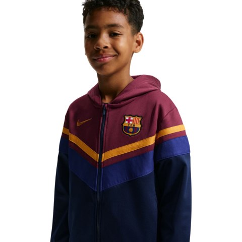 Dres dla dzieci Nike FC Barcelona Home granatowo-bordowy IO3566 682 S Nike