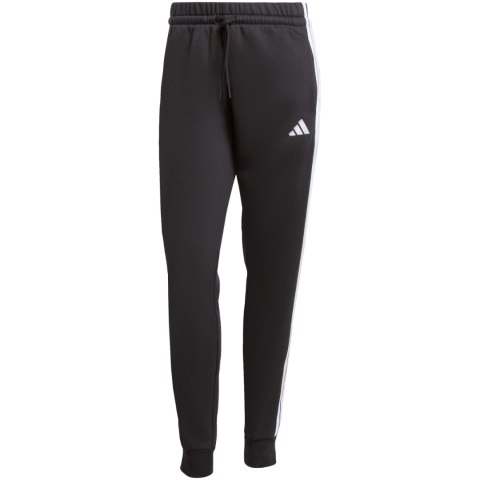 Spodnie damskie adidas Essentials 3-Stripes Fleece Slim czarno-białe JX2543 XS Adidas