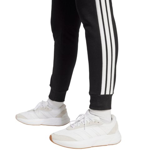 Spodnie damskie adidas Essentials 3-Stripes Fleece Slim czarno-białe JX2543 XS Adidas