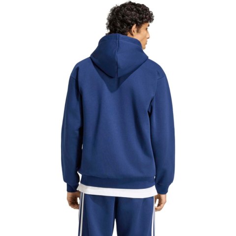 Bluza męska adidas Essentials 3-Stripes Fleece Full-Zip Hoodie granatowa KY4144 S Adidas
