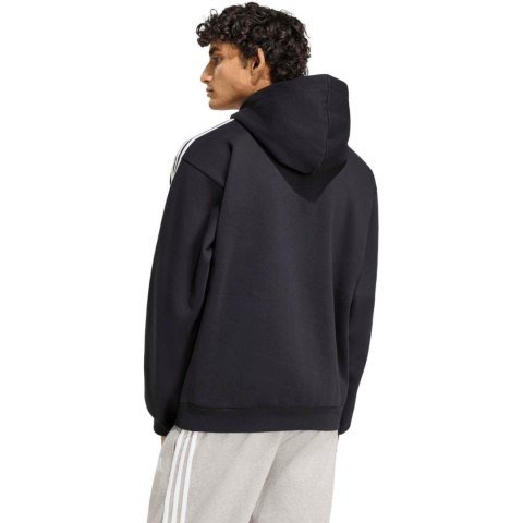 Bluza męska adidas Essentials 3-Stripes Fleece Hoodie czarna KY6602 L Adidas