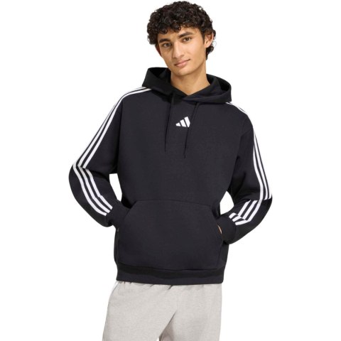 Bluza męska adidas Essentials 3-Stripes Fleece Hoodie czarna KY6602 M Adidas