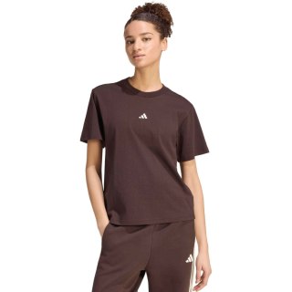 Koszulka damska adidas Essentials Small Logo brązowa KX0795 M Adidas