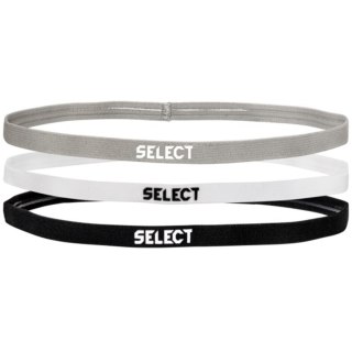 Opaska na głowę Select 21 3szt. szara, biała, czarna 17182 Select