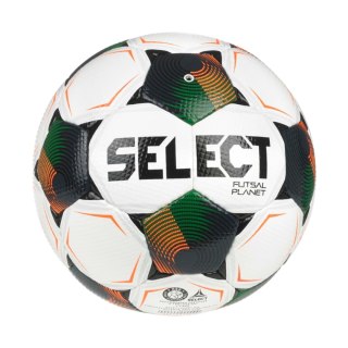 Piłka nożna hala Select Futsal Planet v26 FIFA Basic biało-czarno-pomarańczowo-zielona 1014387 310021 4 Select