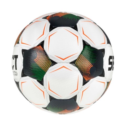 Piłka nożna hala Select Futsal Planet v26 FIFA Basic biało-czarno-pomarańczowo-zielona 1014387 310021 4 Select