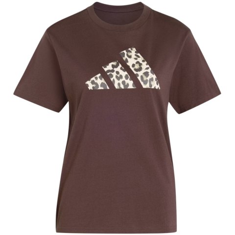 Koszulka damska adidas Animal Graphic brązowa KT2676 L Adidas