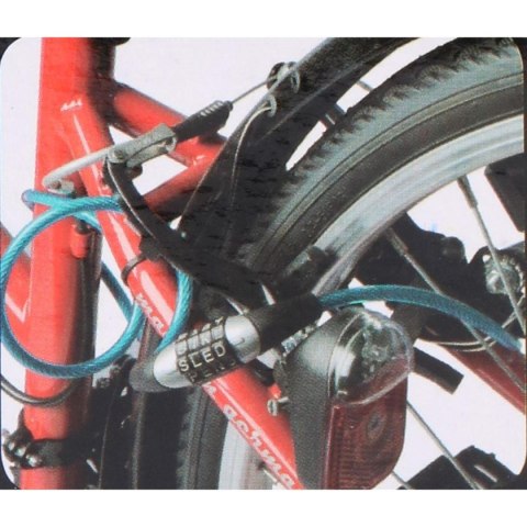 ZAPIĘCIE ROWEROWE SPIRALNE SZYFR 0.6x120CM RÓŻOWE DUNLOP