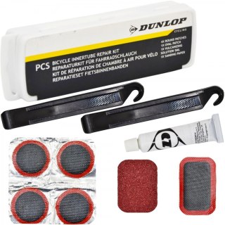 ZESTAW NAPRAWCZY DO DĘTEK ŁATKI I KLEJ 9 ELEMENTÓW BOX DUNLOP
