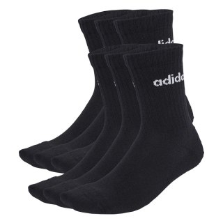 Skarpety adidas Linear Crew Socs Cushioned 6P JL6094 czarny 37-39 Adidas