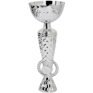 PUCHAR METALOWY SREBRNY 23,5 CM TRYUMF