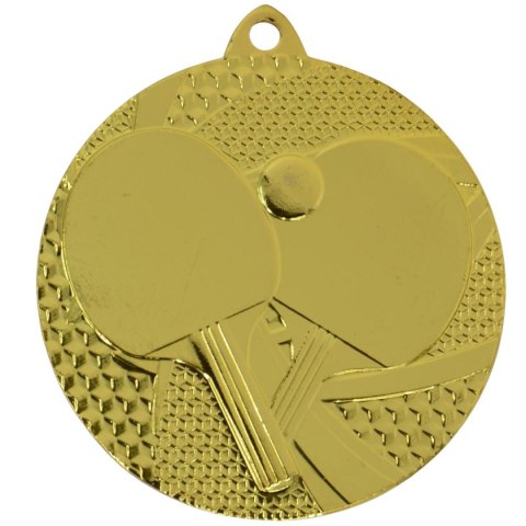 Medal złoty- tenis stołowy - medal stalowy