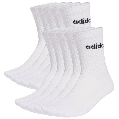 Skarpety adidas Linear Cushioned Crew 10P KF9091 biały 43-45 Adidas