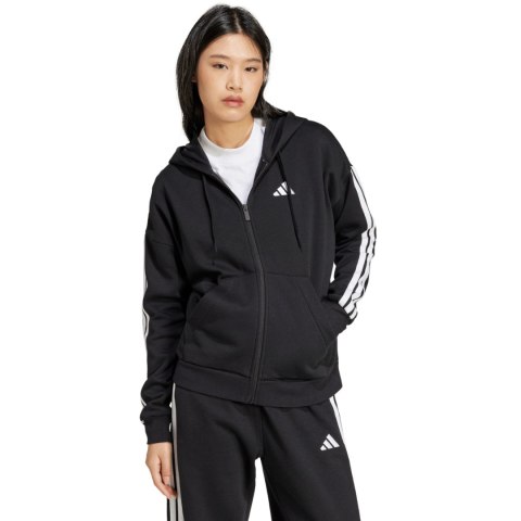 Bluza damska adidas Essentials 3 Stripes Full Zipp Hoodie czarna JE1283 L Adidas