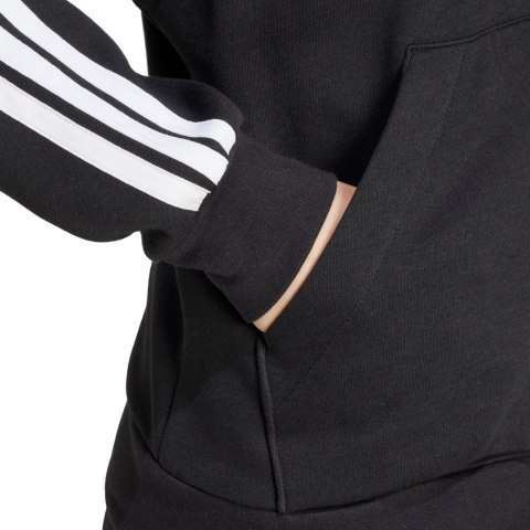 Bluza damska adidas Essentials 3 Stripes Full Zipp Hoodie czarna JE1283 M Adidas