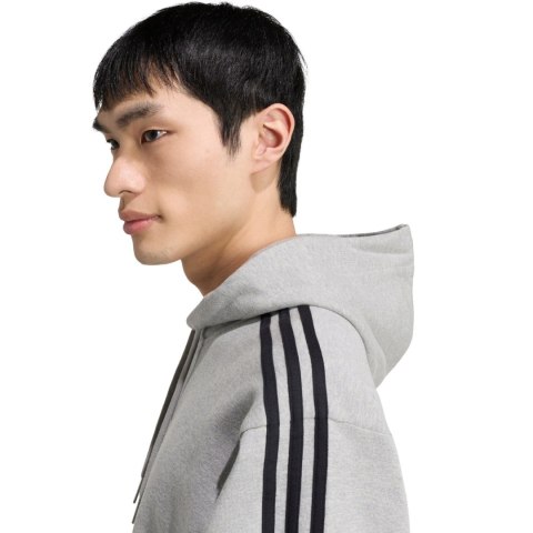 Bluza męska adidas Essentials 3-Stripes French Terry Hoodie szara KY4202 L Adidas
