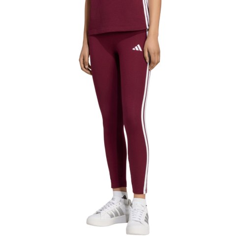 Legginsy damskie adidas Essentials 3-Stripes bordowe KF8313 XL Adidas