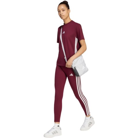 Legginsy damskie adidas Essentials 3-Stripes bordowe KF8313 XL Adidas