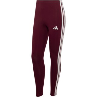 Legginsy damskie adidas Essentials 3-Stripes bordowe KF8313 S Adidas