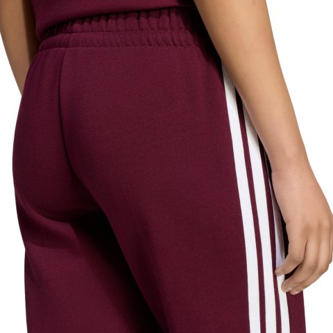 Spodnie damskie adidas Essentials 3-Stripes Fleece Slim bordowe KF8321 S Adidas