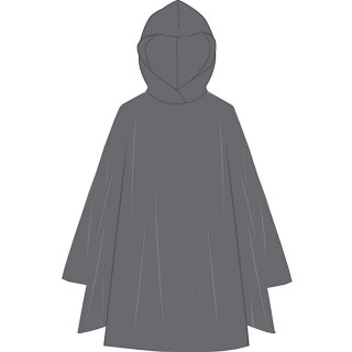 PONCHO PRZECIWDESZCZOWE ROWEROWE DLA DOROSŁYCH 100x130x1CM PE 135GR SZARE DUNLOP