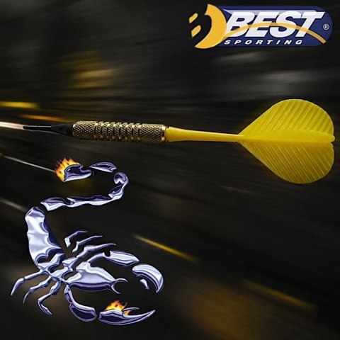 RZUTKI LOTKI PLASTIKOWE DART 3SZT BEZPIECZNE ŻÓŁTE BEST SPORTING