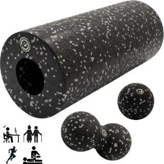 ZESTAW DO MASAŻU 3W1 ROLLER 2 x PIŁKA ENERO FIT