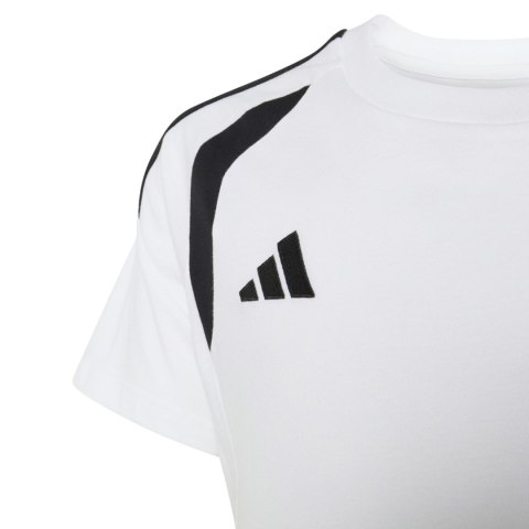 Koszulka dla dzieci adidas Tiro 26 League Tee biało-czarna KC3699 116cm Adidas teamwear