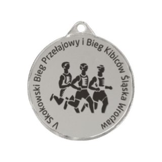Medal stalowy grawerowany laserem- RMI