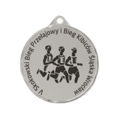 Medal stalowy grawerowany laserem- RMI