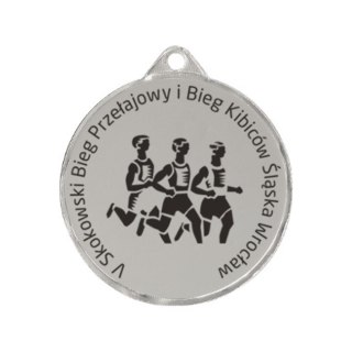 Medal stalowy grawerowany laserem- RMI