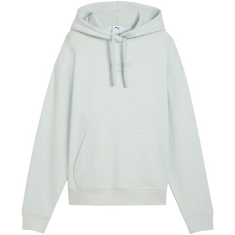 Bluza damska Puma ESS Script Comfort Hoodie miętowa 694136 29 L Puma