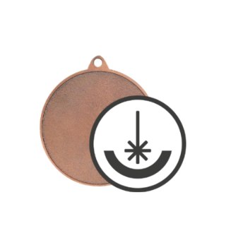 Medal brązowy stalowy grawerowany laserem- RMI