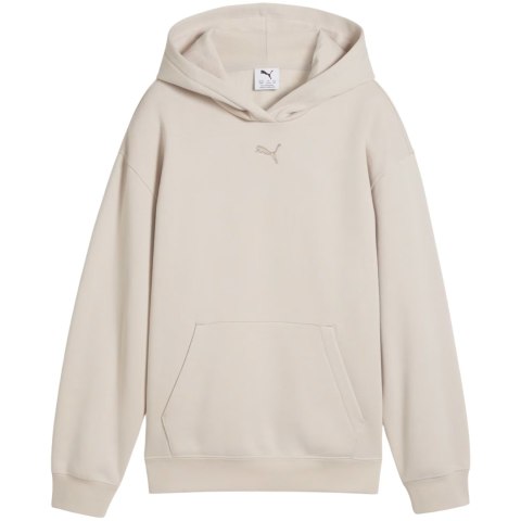 Bluza dla dzieci Puma ESS Centered Cat Logo Relaxed Hoodie beżowa 692973 82 140cm Puma