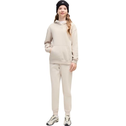 Bluza dla dzieci Puma ESS Centered Cat Logo Relaxed Hoodie beżowa 692973 82 152cm Puma