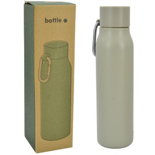 TERMOS BUTELKA TERMICZNA 550ML Z KARABIŃCZYKIEM BEŻOWA STAMINA