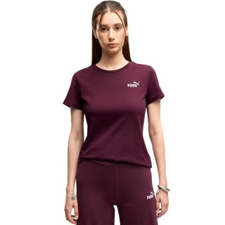 Koszulka damska Puma ESS Small No.1 Logo Tee(s) burgundowa 682373 24 2XL Puma
