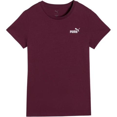 Koszulka damska Puma ESS Small No.1 Logo Tee(s) burgundowa 682373 24 L Puma