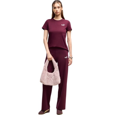 Koszulka damska Puma ESS Small No.1 Logo Tee(s) burgundowa 682373 24 L Puma