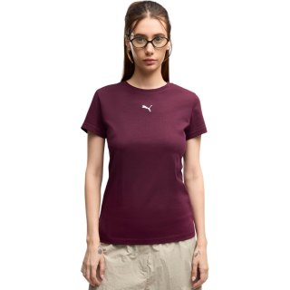 Koszulka damska Puma Ess Centered Cat Logo Tee burgundowa 692916 24 M Puma